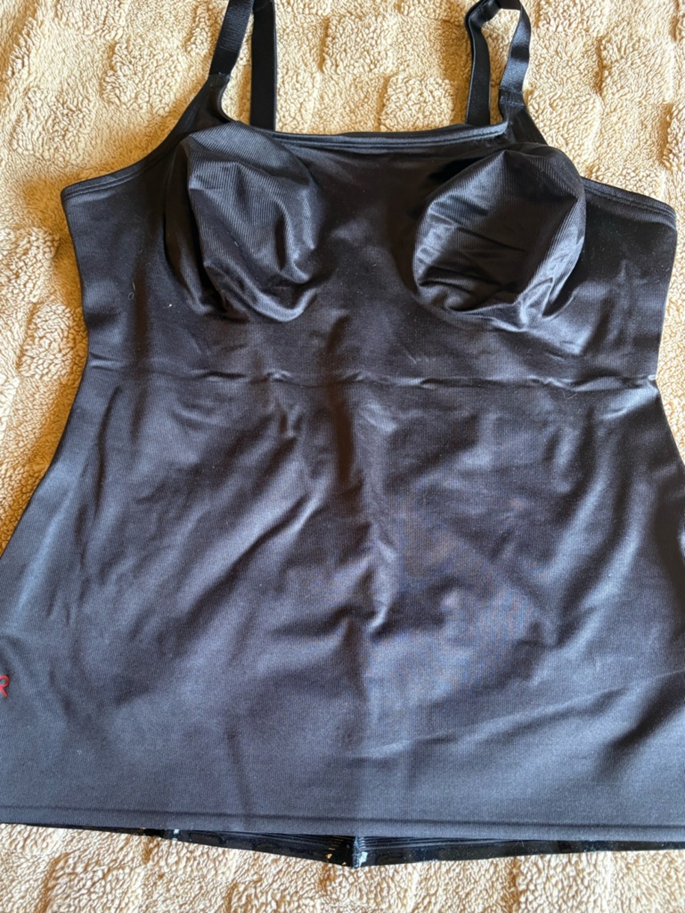 Ruby Ribbon Black Shaping Cami